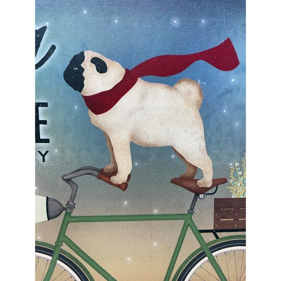 PUG CANVAS WALL ART Ryan Fowler 16x16 GORGEOUS GREENS! - Picture 3 of 5
